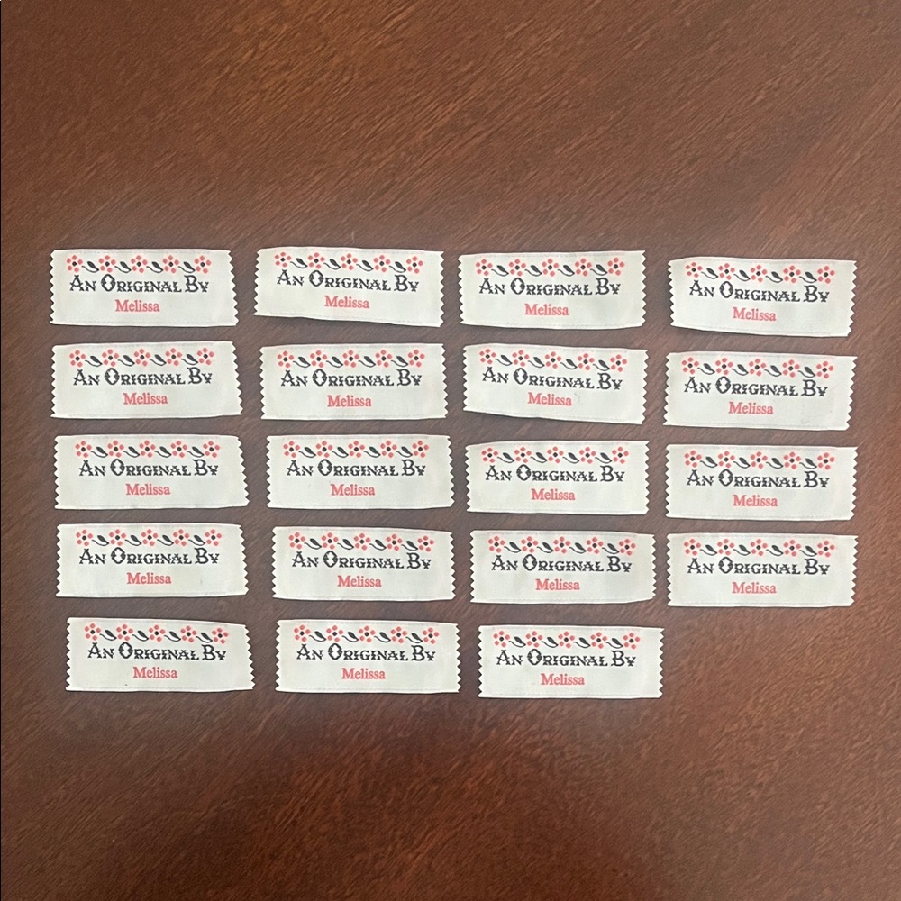 An Original By MELISSA Sewing Personalized Labels; Lot of 19; NWOT